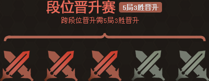 段位晋升赛 5局3胜晋升